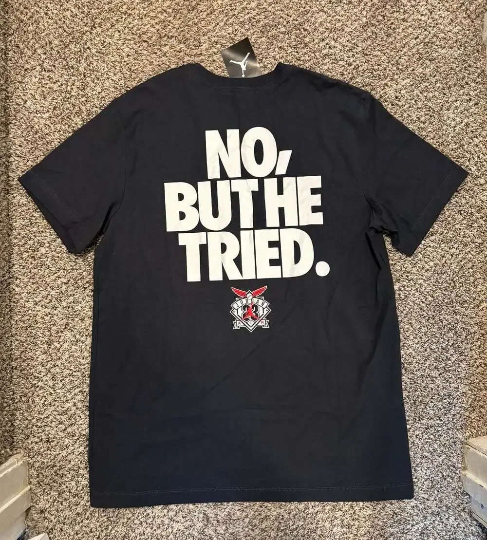 Vtg. Nike Air Jordan 'Greatest Baseball Player’ Diamond 45 Tee. Large. New